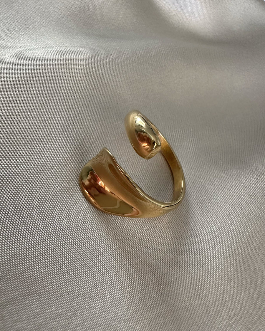 Geometric Gold Ring