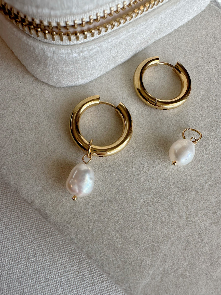 Pearl Pendant Earrings