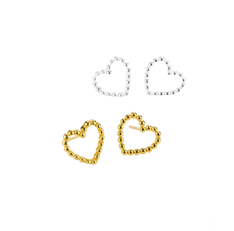 Outline Heart Studs