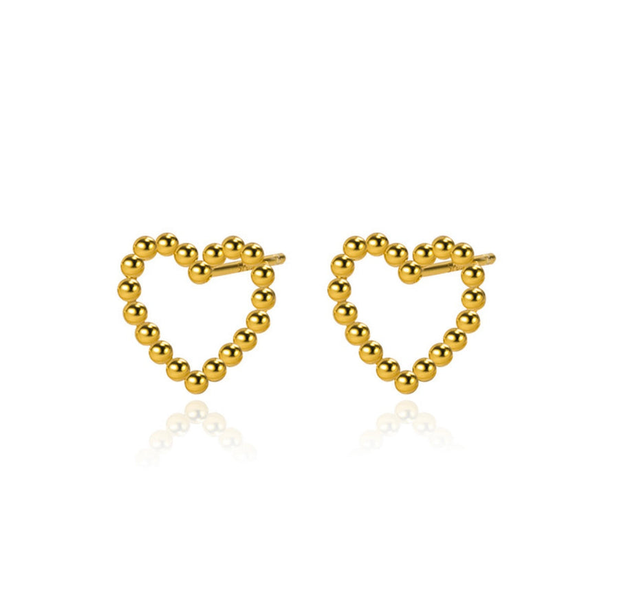 Outline Heart Studs