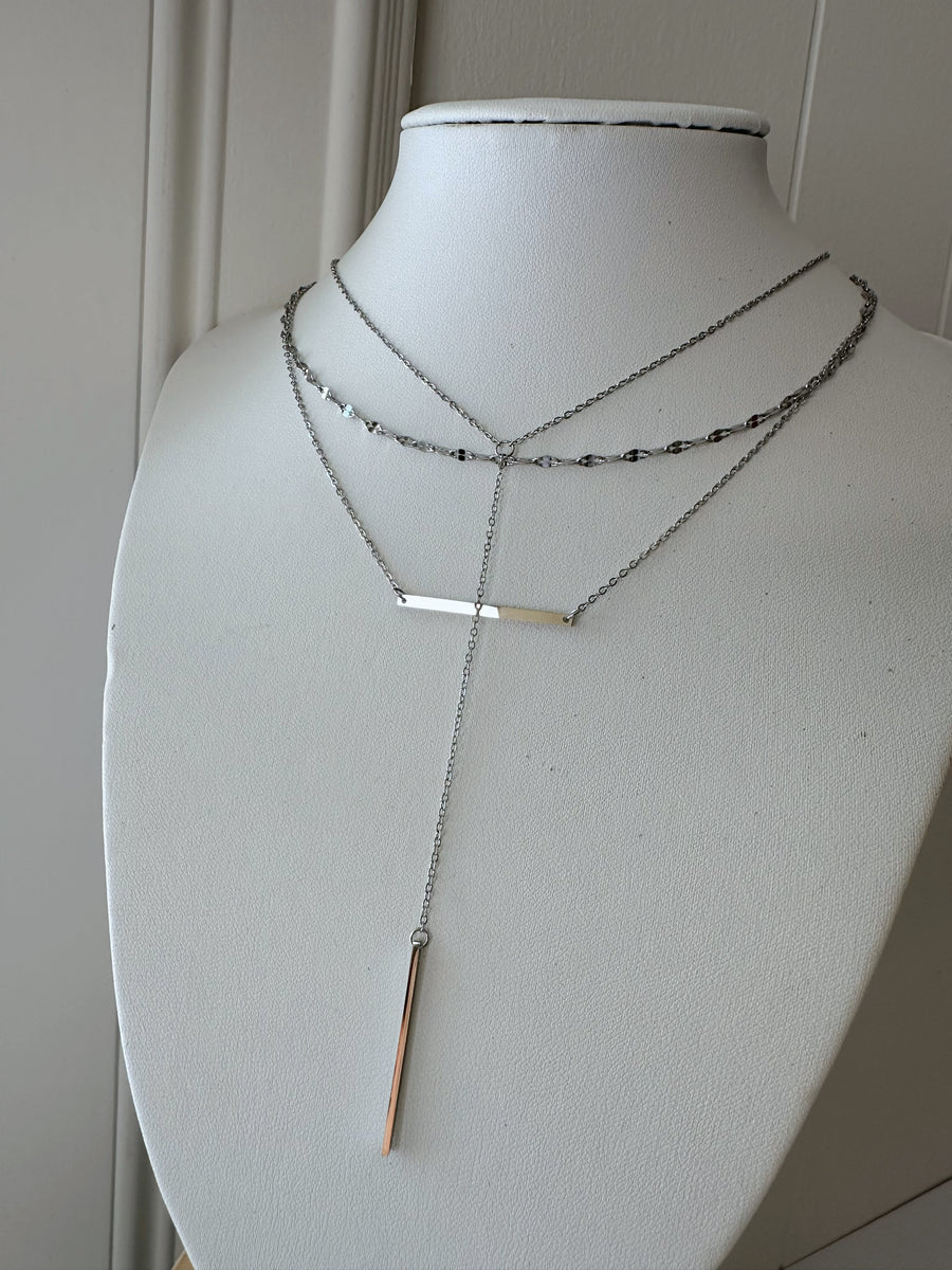 Square Layered Necklace