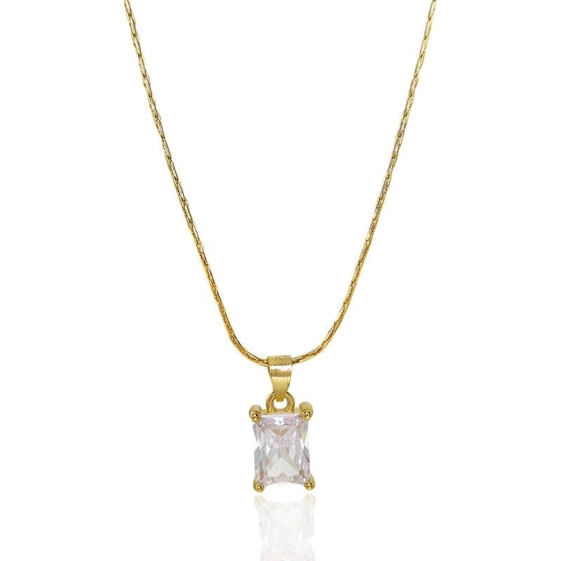 Square Diamond Necklace