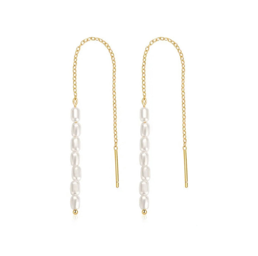 Hanging Pearl Earrings