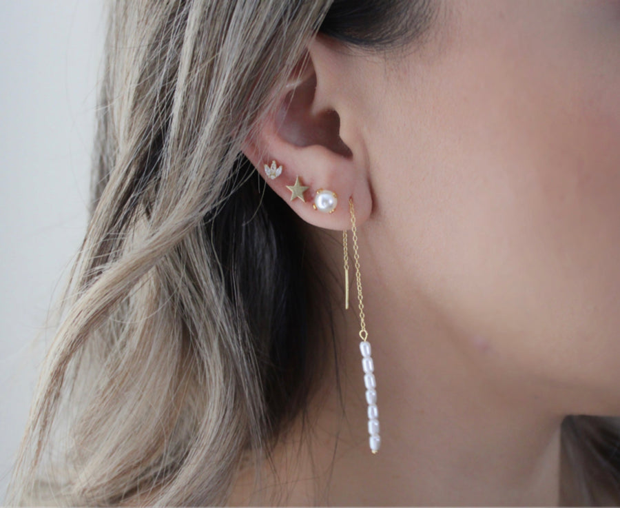 Hanging Pearl Earrings